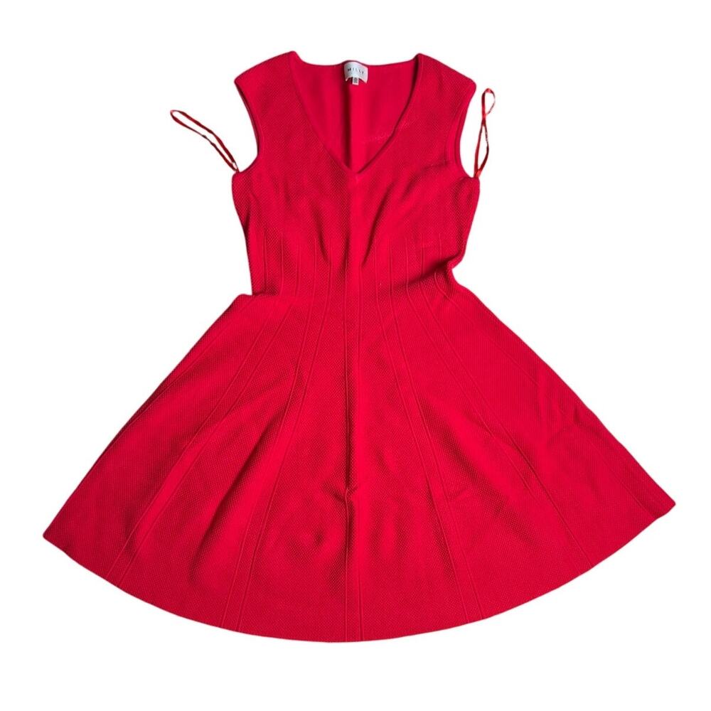 Milly Red Fit & Flare Women Dress Size M